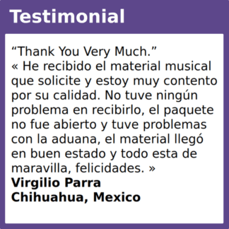 Testimonial contento calidad Chihuahua