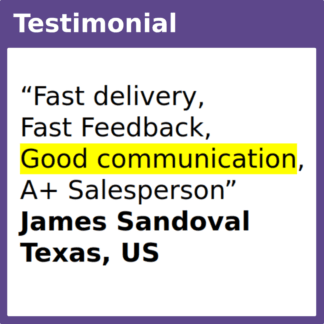 Testimonial Feedback Texas