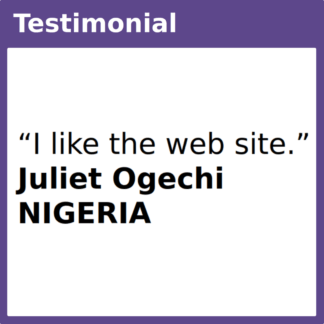 Testimonial Like Web Nigeria