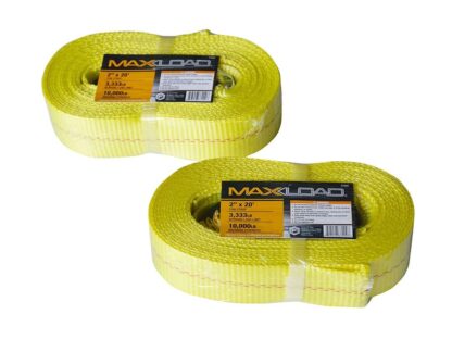 Pack of 2 Tow Straps with Loop Ends